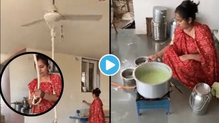 Video Desi Aunty Jugaad Making Kulfi Without Fridge Anand Mahindra Shares Viral Clip In Shock People Say Lady is Smartest