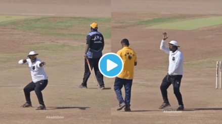 Video Umpire Dancing On Chandra Lavani Chandramukhi Movie At Sangali Chhatrapti shivaji maharaj stadium Viral clip