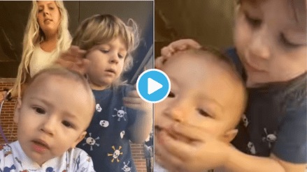 Video Three Year Old Kid Saves Life Of Choking Brother Viral Clip Will Make You Stunned Watch Trending News Today