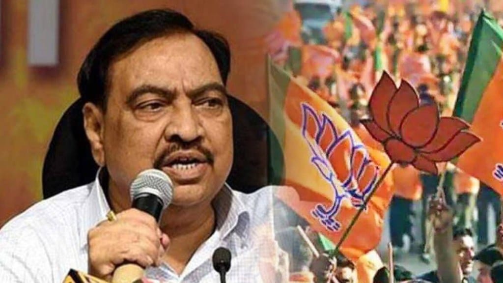 BJP MLA aggressive with Eknath Khadse's statement