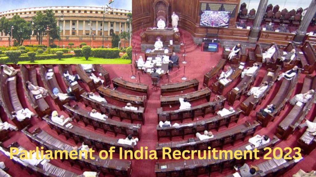 Parliament of India Recruitment 2023