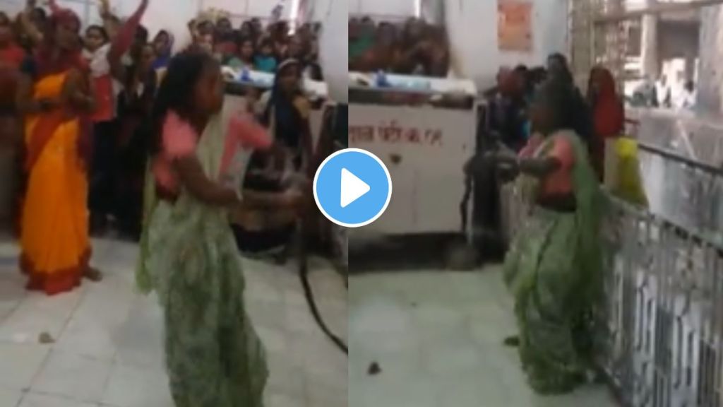 Woman dancing with snake Video