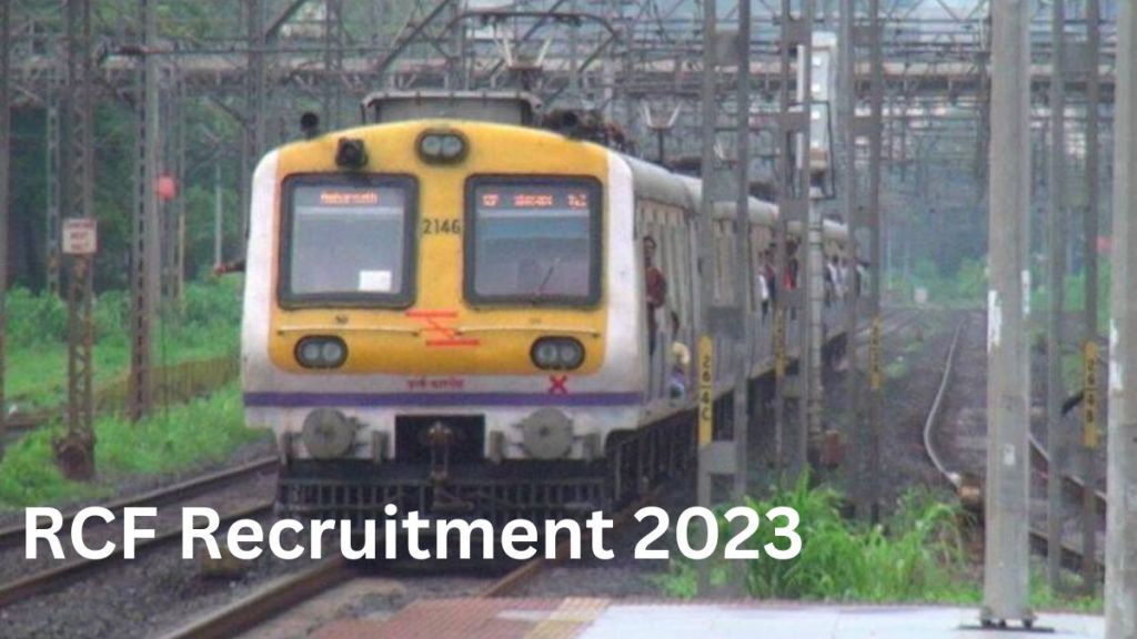 Rail Coach Factory Notification 2023
