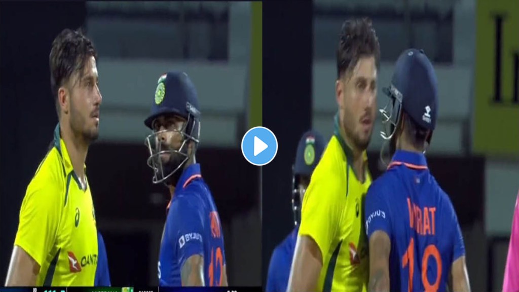 IND vs AUS: Virat clashed with Stoinis during the live match Kohli's reaction in the Chepauk ground went viral watch the video