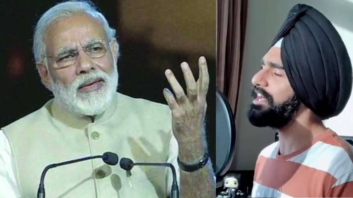 pm modi praises singer who went viral for singing kesariya in 5 languages