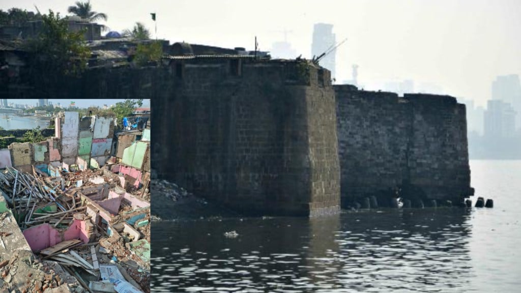 Mahim Fort, BMC, huts, structure, demolished