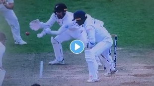 NZ Vs SL: Bracewell's ball flew in the air Sri Lankan batsman kept watching, video went viral