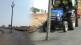 electric pole middle of road Washim taluka