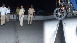 cracks flyover Amravati city