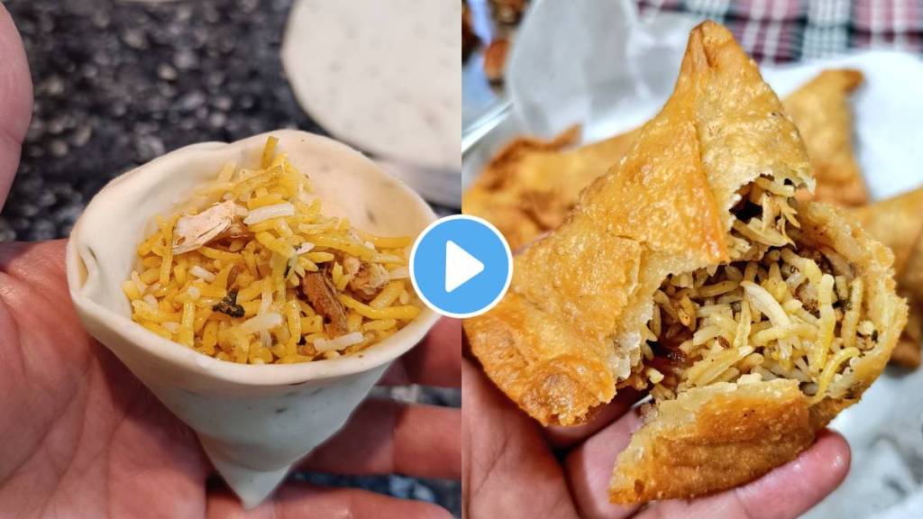 Biryani samosa