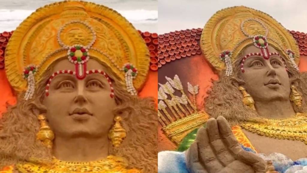sand sculpture for Ram Navami