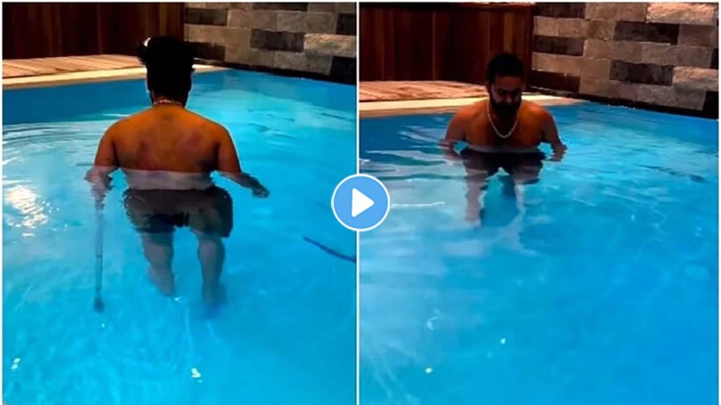 Rishabh Pant Video: Rishabh Pant is undergoing hydrotherapy to recover from injury Ravi Shastri shared the information while sharing the video