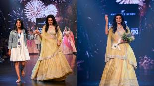 Actress Sushmita Sen at lakme Fashion week