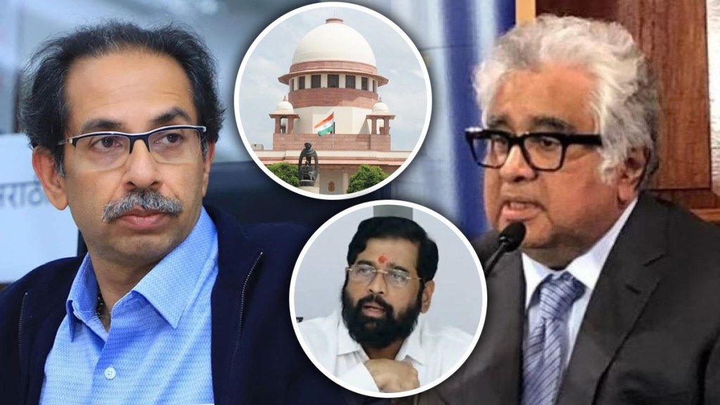 Uddhav Thackeray Adv Harish Salve Eknath Shinde Supreme Court