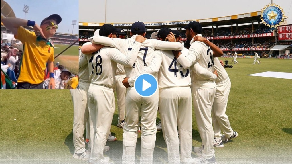 Indore Test Australian fan's pushpa video