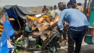 husband wife killed accident karad