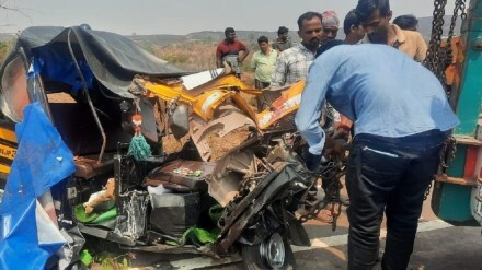 husband wife killed accident karad