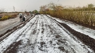 Hailstorm in Nandurbar district