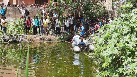 Child death drowning pit kalyan