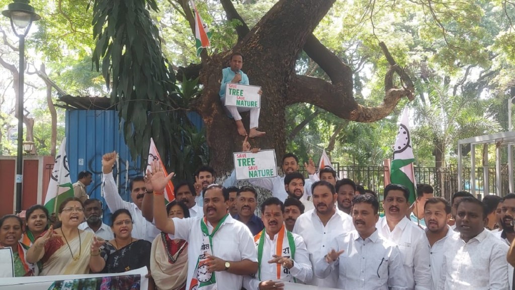 NCP protest Pune