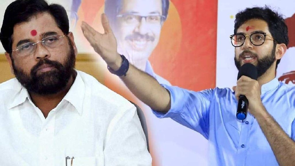 aaditya thackeray, eknath shinde