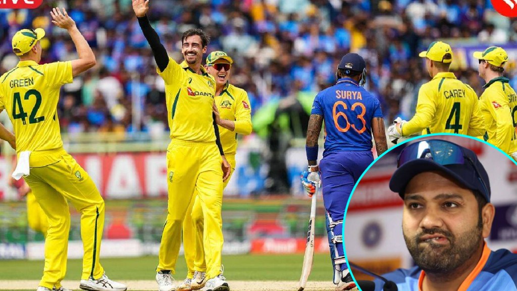 australia beat india oneday match rohit sharma