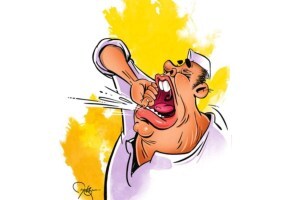 The classic art of shouting at Holi festival