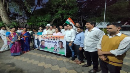 Congress jail bharo protest Navi Mumbai