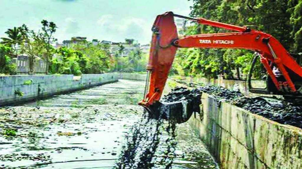 pre monsoon drain cleaning work in mumbai