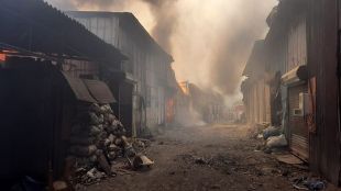 fire in shilphata godown