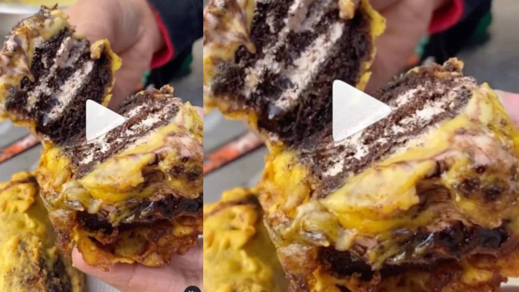 Viral Food Video Man Makes Chocolate Pastry Vada