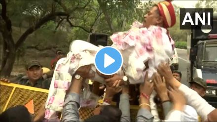 groom in protest