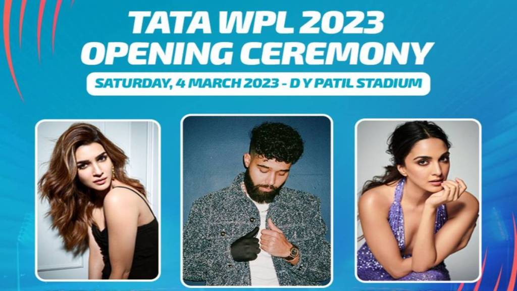 WPL 2023 Opening ceremony kiara advani and kriti senon perform
