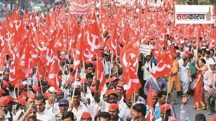 farmers march organised by communist party of india