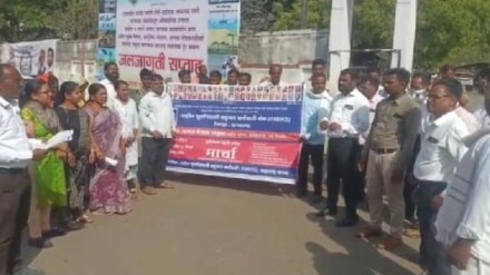 old pension protest buldhana