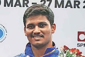 rudrankksh wins bronze medal