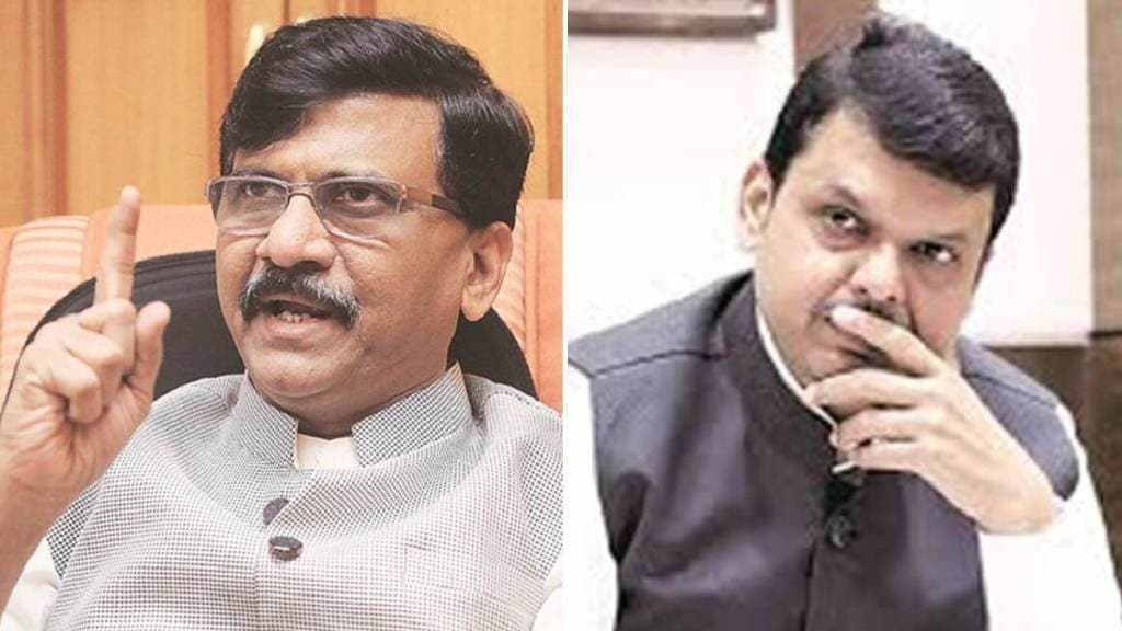 sanjay raut devendra fadnavis