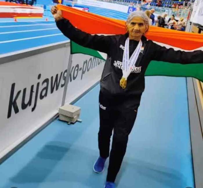 Golden grandmother did wonders at the age of 95 winning 3 gold medals in athletics and hoisted the country's flag