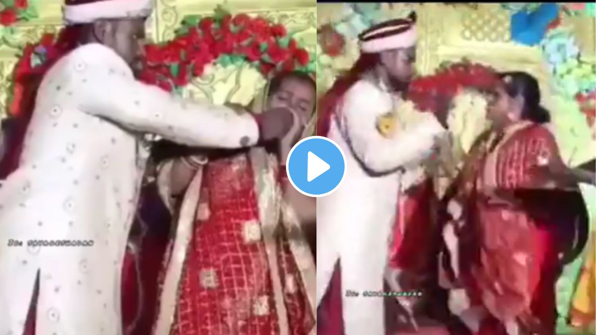 bride groom fighting video
