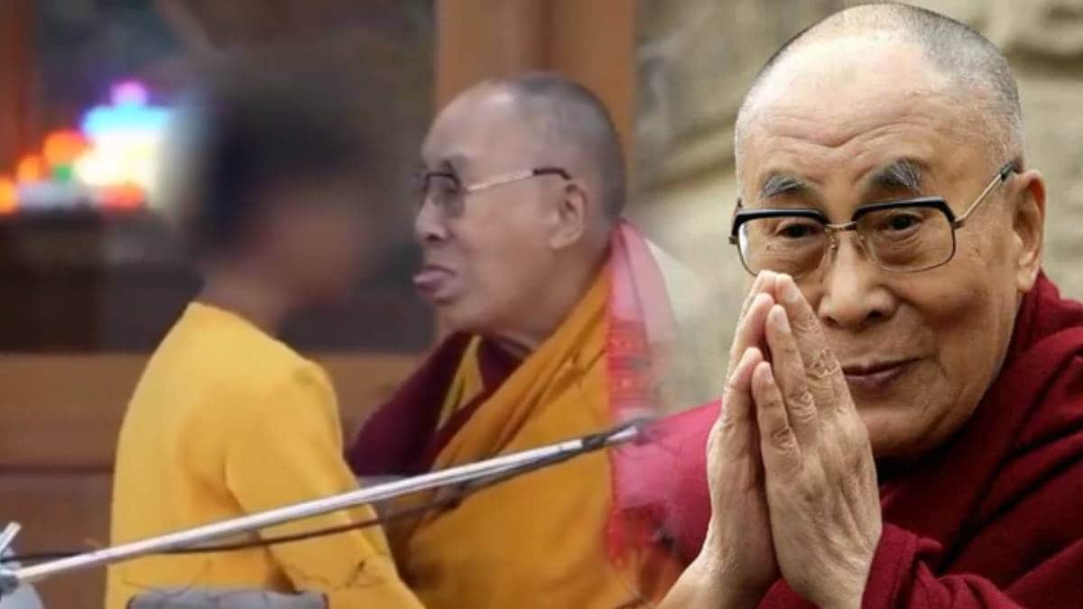 Dalai Lama Kissing Young Boy telling To suck his Tongue Issues Apology Says He Asked For Hug Viral Video