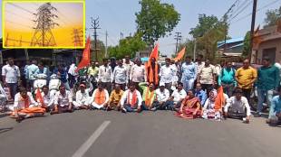 Protest by Thackeray group Dhule