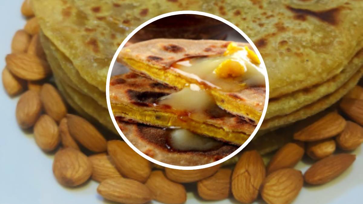 sweet dish: Badam poli