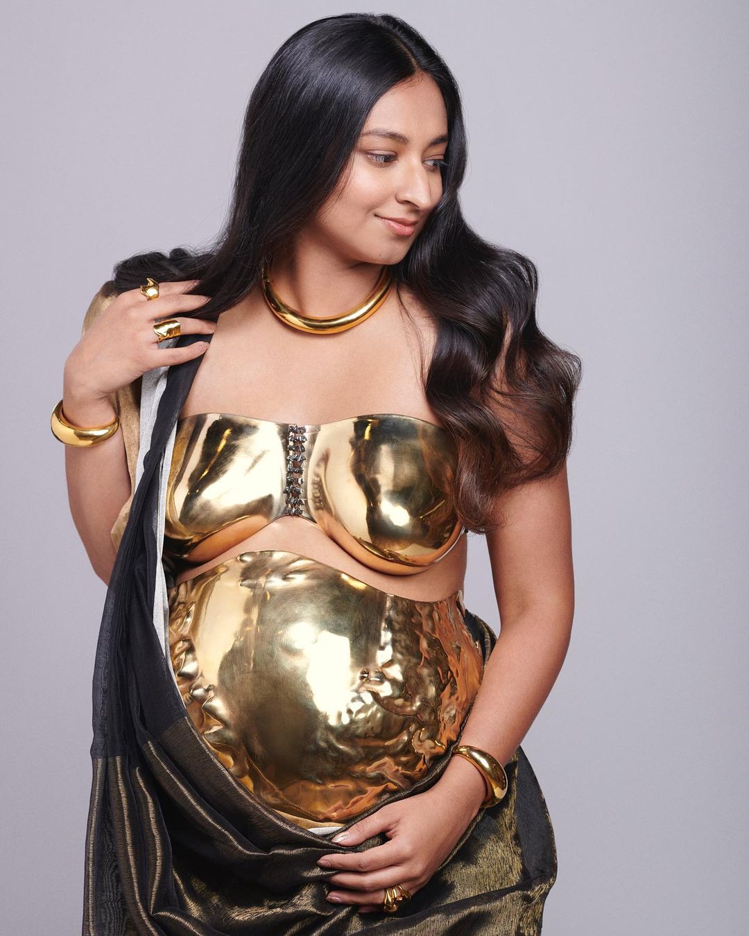 Suhani Parekh Gold Dress 