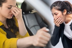 Vomiting while travelling