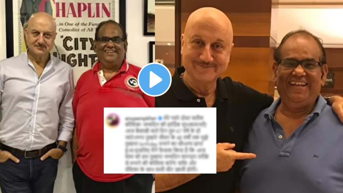 anupam kher post on late satish kaushik birthday