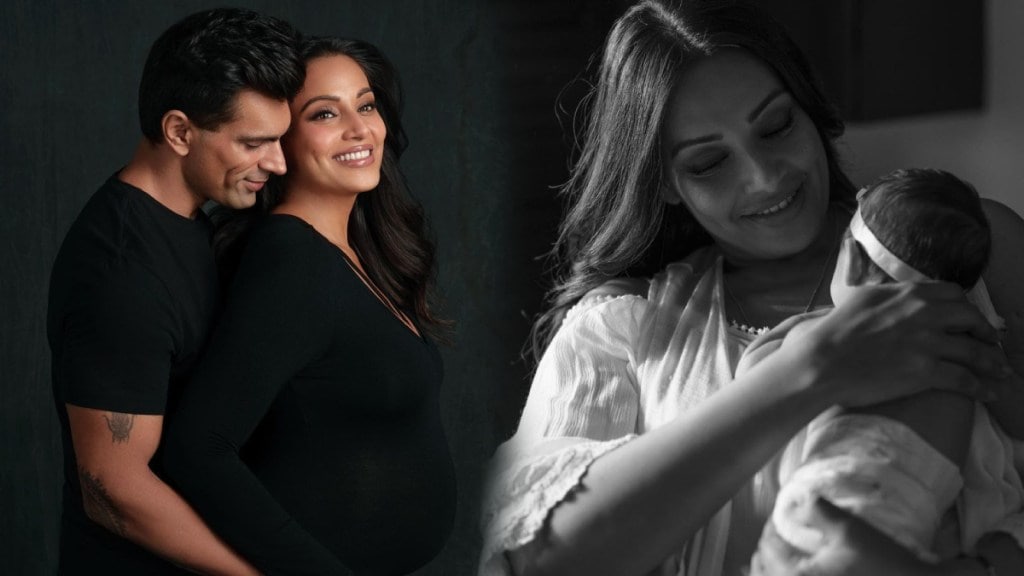 bipasha basu shared baby daughter photo