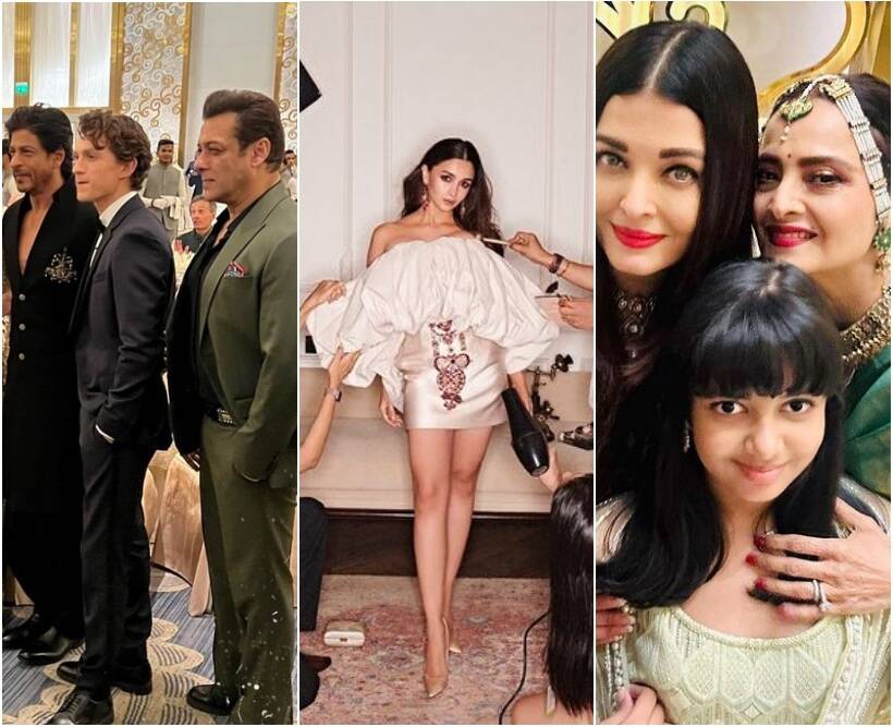 SRK-Salman, Alia Bhatt, Aishwarya Rai-Rekha and more pose for perfect photos at Ambanis' gala nigh