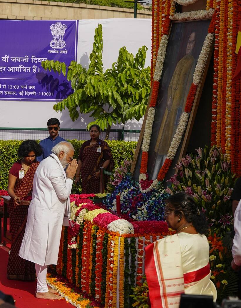 PM Modi said that Ambedkar had dedicated his life to the empowerment of the deprived and the exploited sections of society. (PTI)