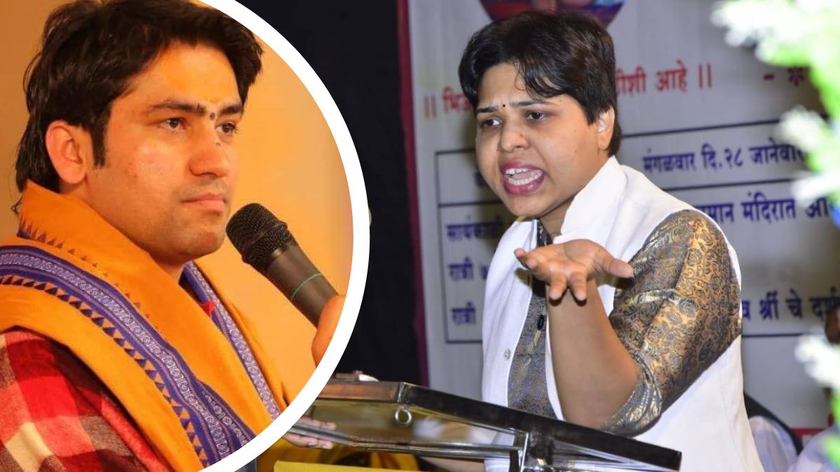 trupti desai on bageshwar baba