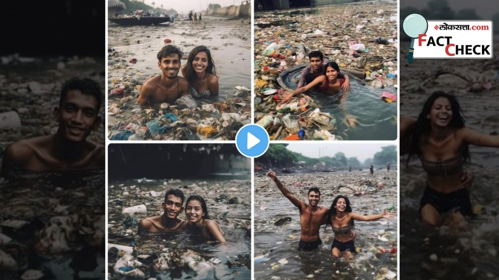 Couple Kissing Romance In Dirty Drainage Pre-Wedding Photoshoot How AI changed Their Faces Why People Are Praising